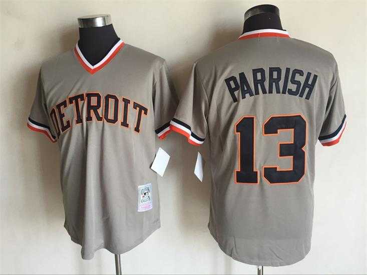 Detroit Tigers #13 Lance Parrish Gray Mitchell And Ness Throwback Pullover Stitched Jersey,We sell and wholesale Detroit Tigers #13 Lance Parrish Gray Mitchell And Ness Throwback Pullover Stitched Jersey on line form chian!